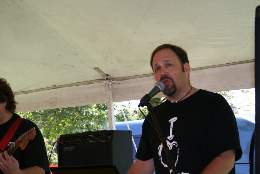 Jim & Tim at the Elburn Days beer tent