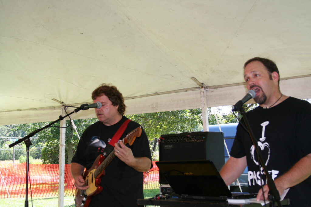 Jim & Tim at the Elburn Days beer tent