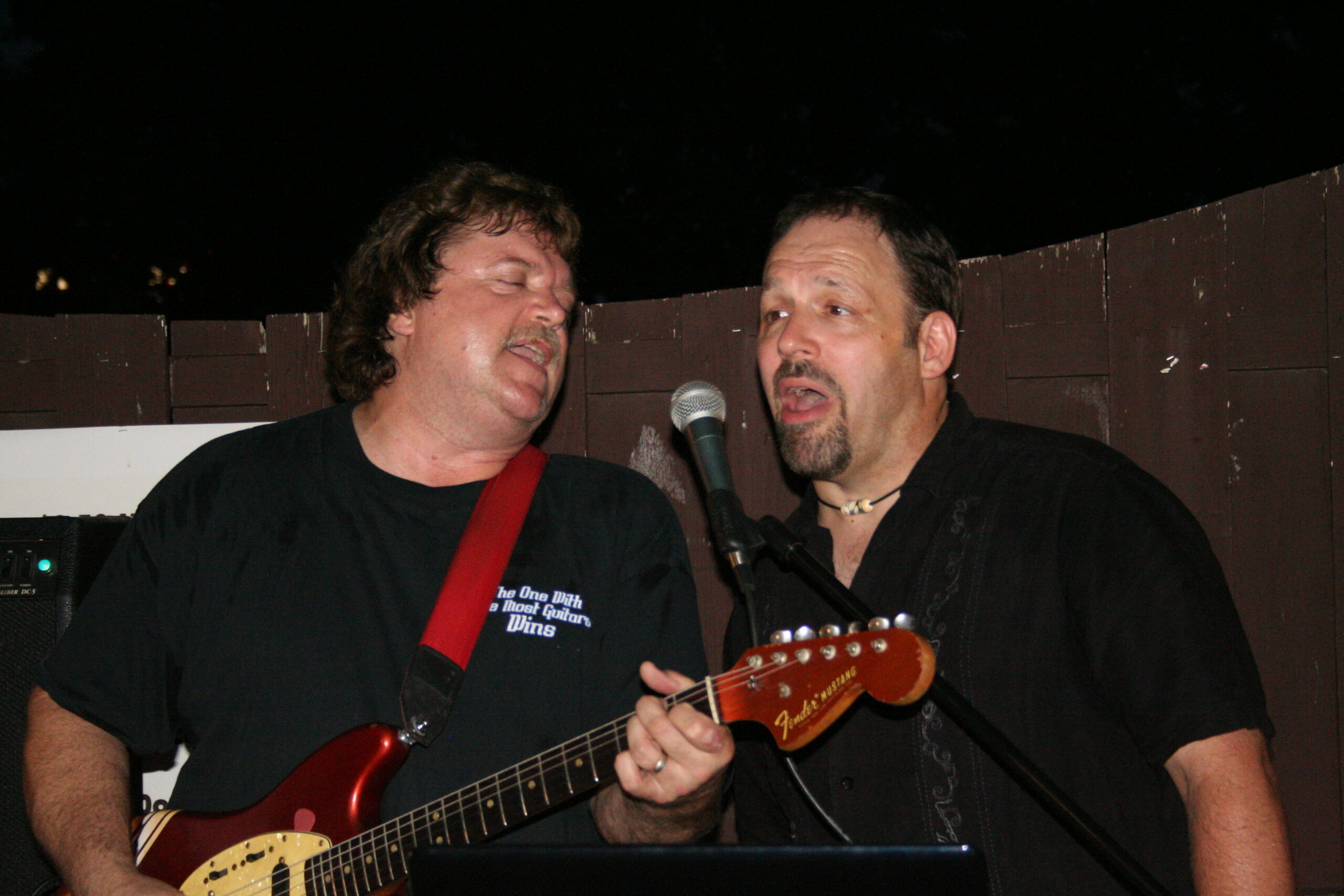 Jim and Tim performing together at The Beacon Tap